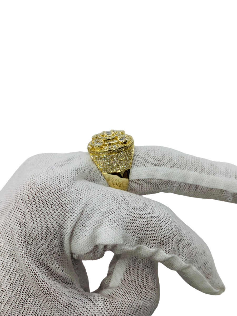 14K Yellow Gold Gentleman's Diamond Ring 9.5 Grams | 4.31 CTW |