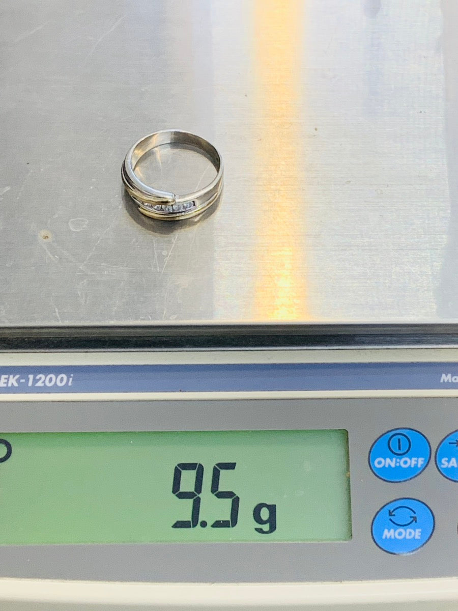 14K 2-Tone His & Hers Wedding Diamond Set 17 Grams Collectively