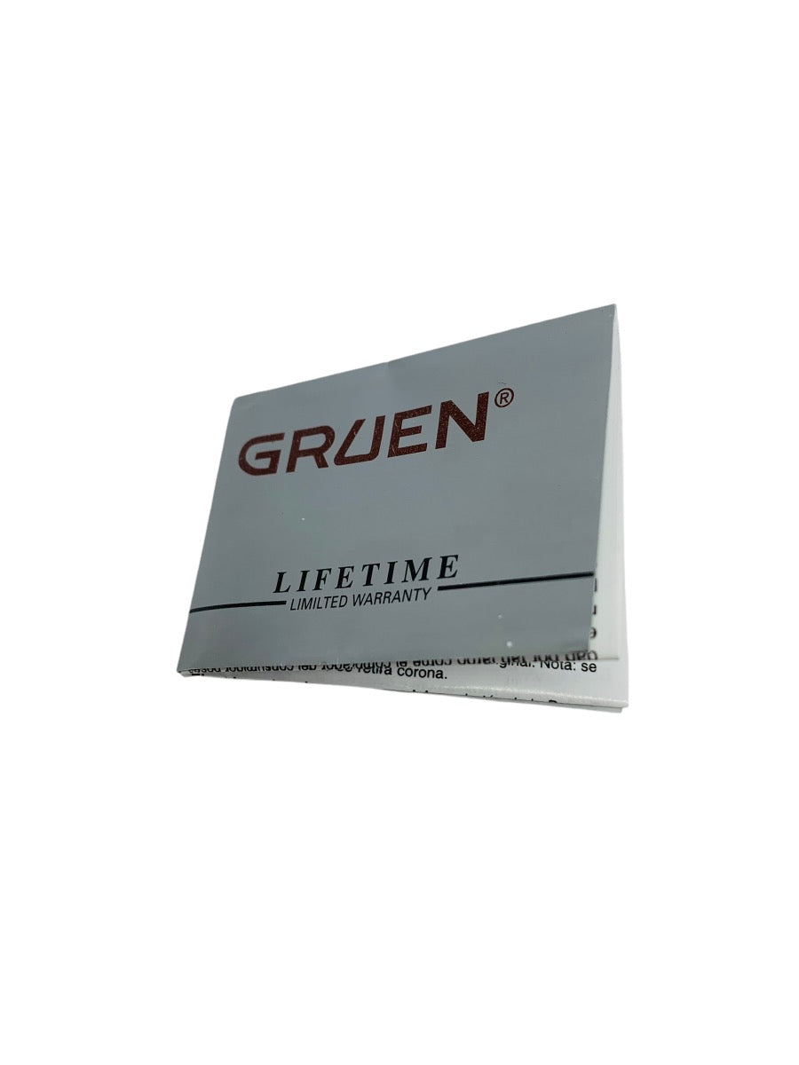 Gruen Precision Gold-Toned Watch Black Dial GP5040P Like New In Box