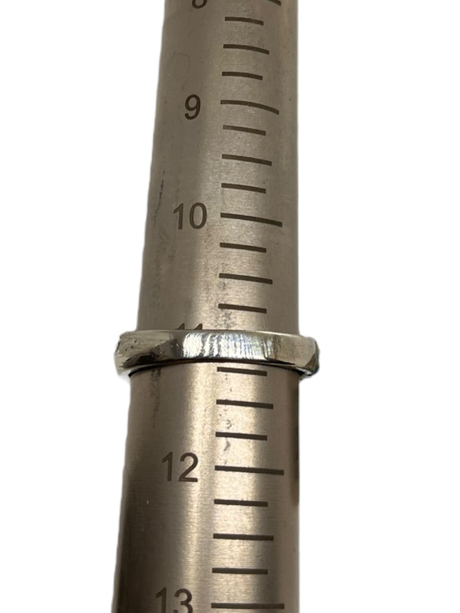 10K White Gold 5 Diamond Row Ring - Size 11 - 0.95TCW - 5.1g