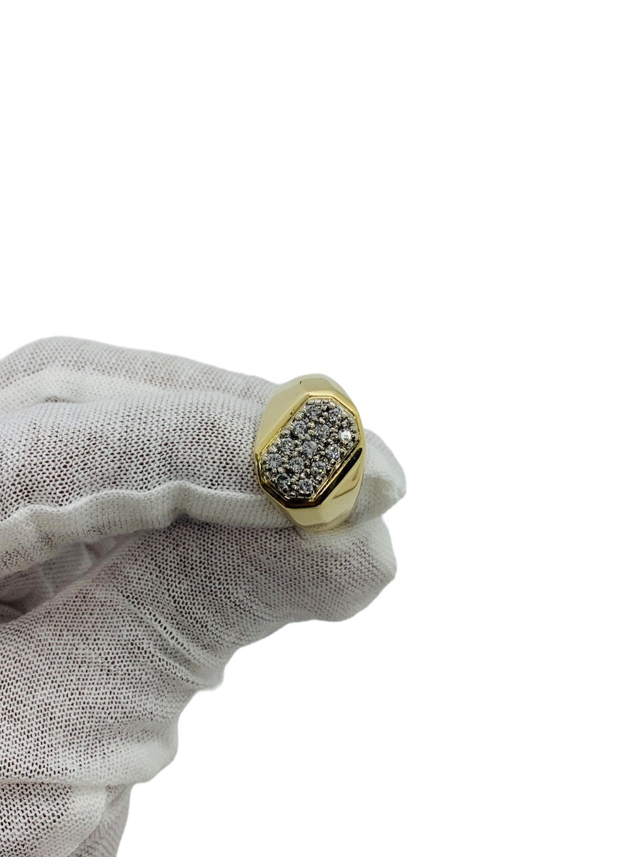 14K Yellow Gold Gentleman's Diamond Ring 5.7 Grams |.39 CTW | Size 9