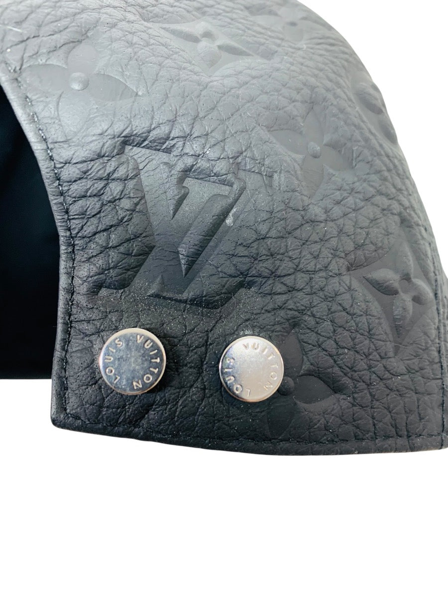 Louis Vuitton Monogram Leather Embossed Black Cap MP2320