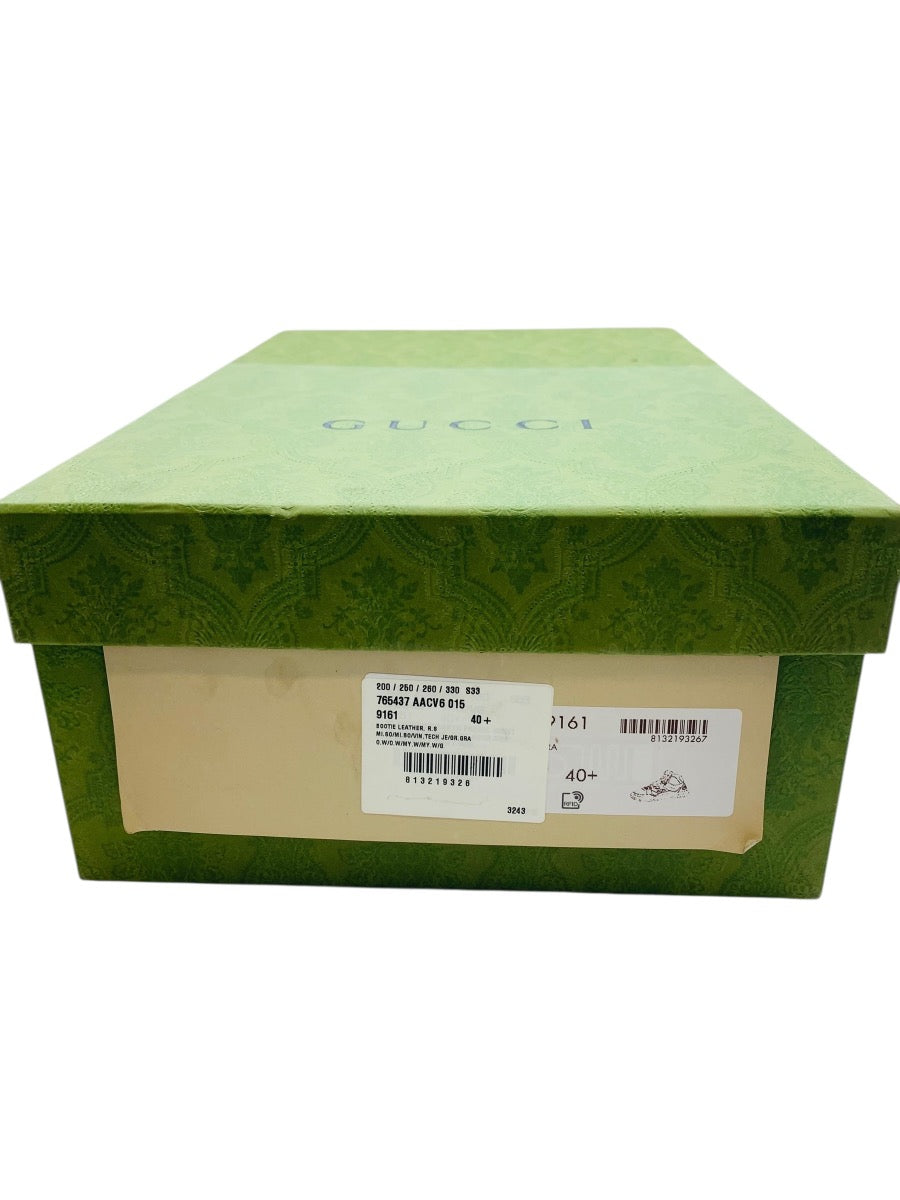 Gucci 765437 Interlocking G High-Cut Distressed Effect 401/2=7 U.S Men