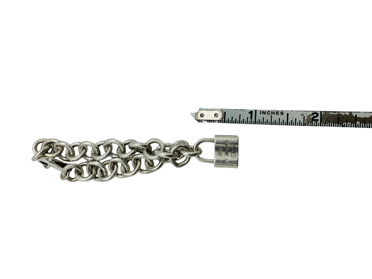 Tiffany & Co 1837 Padlock Rolo Chain Bracelet In Sterling Silver 7"