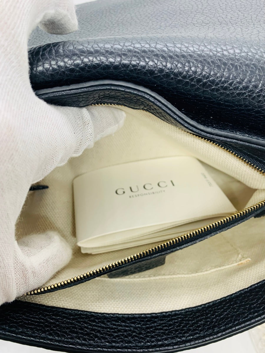 Gucci Disco Soho GG Black Chain Cross Body Handbag 536224