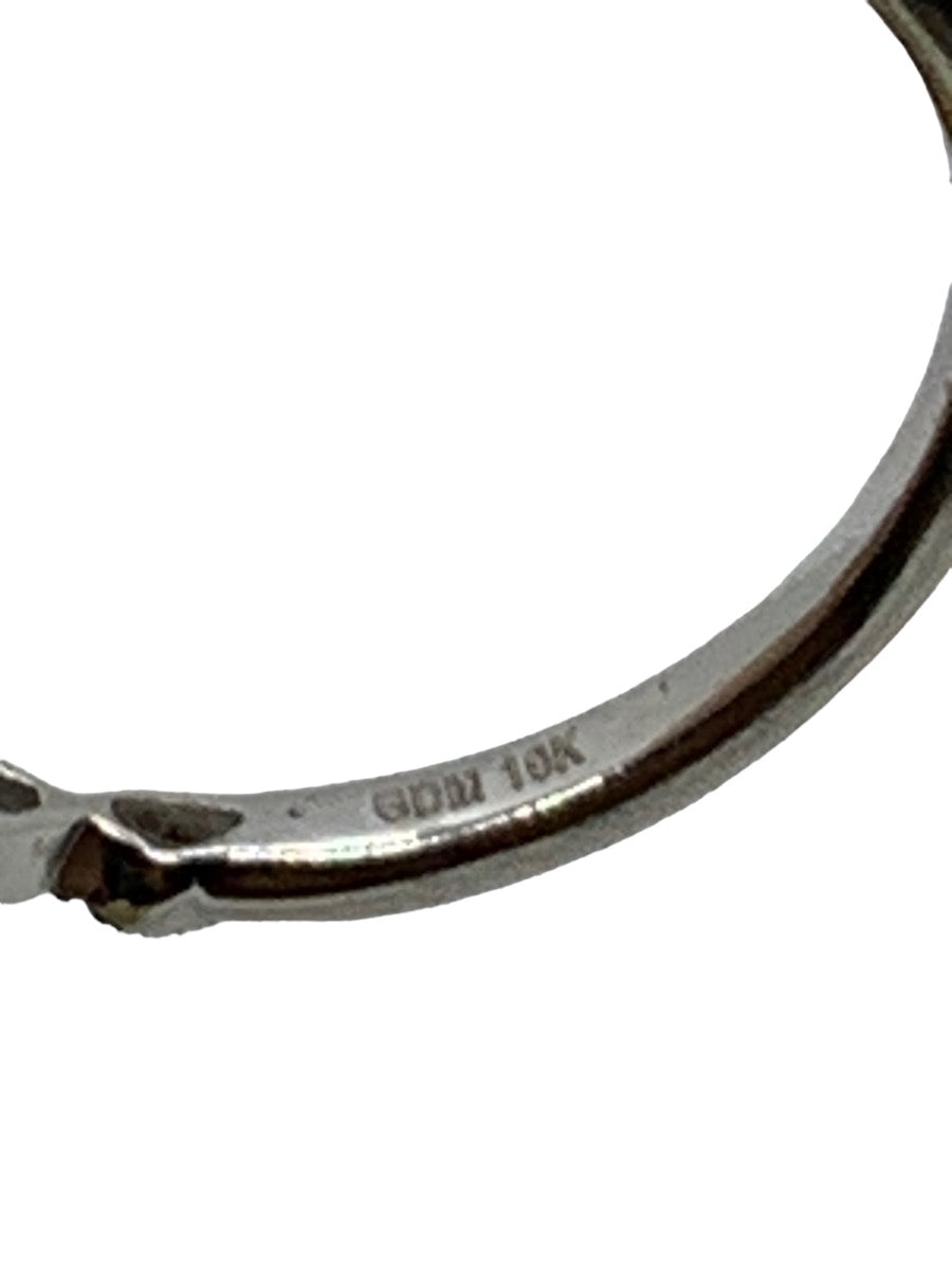 10K White Gold Engagement Lady's Ring .32 CTW 2.3 Grams Size 7