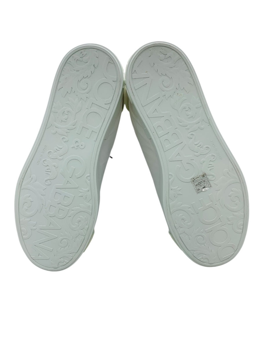 Dolce & Gabbana White Portofino Logo Low Top Trainers Sneakers EU44 / US11