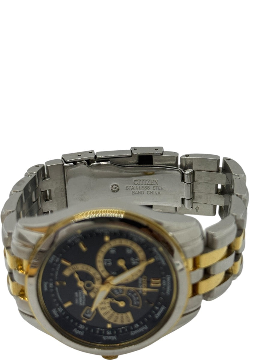 Citizen Black Dial Men's Quartz Stainless Steel Watch 6329-S121493