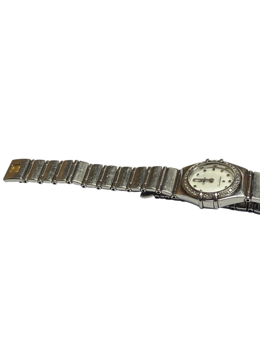 Omega Constellation “My Choice” Mini Ladies Watch SS MOP Quartz Diamonds