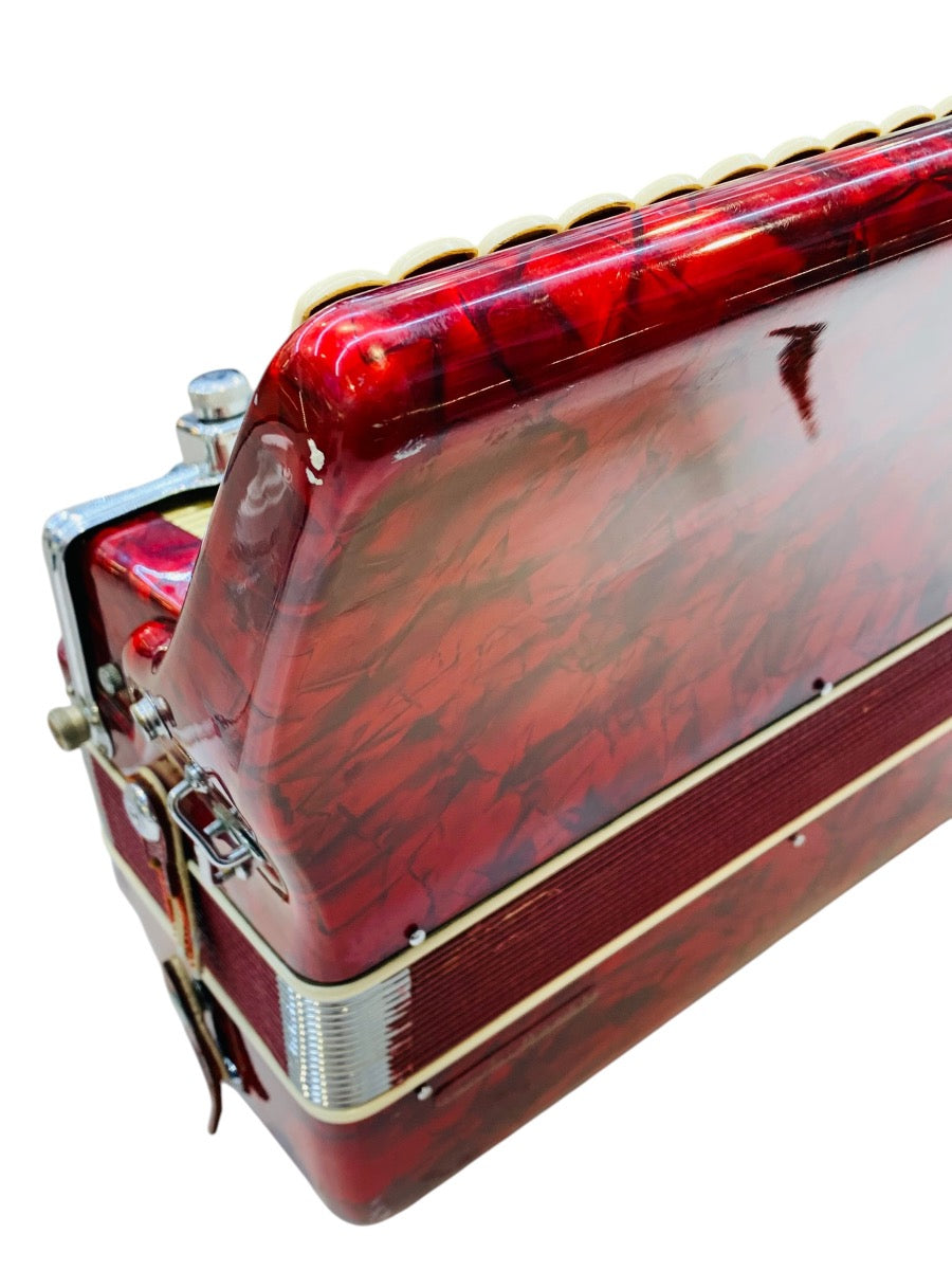 Scandalli 2 Reed Student Accordion L804/146 - Red (PLEASE READ)