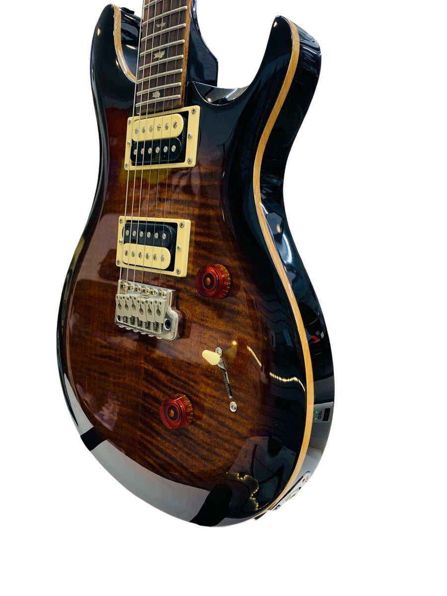 Paul Reed Smith SE Custom 24 Electric Guitar Black Gold Sunburst
