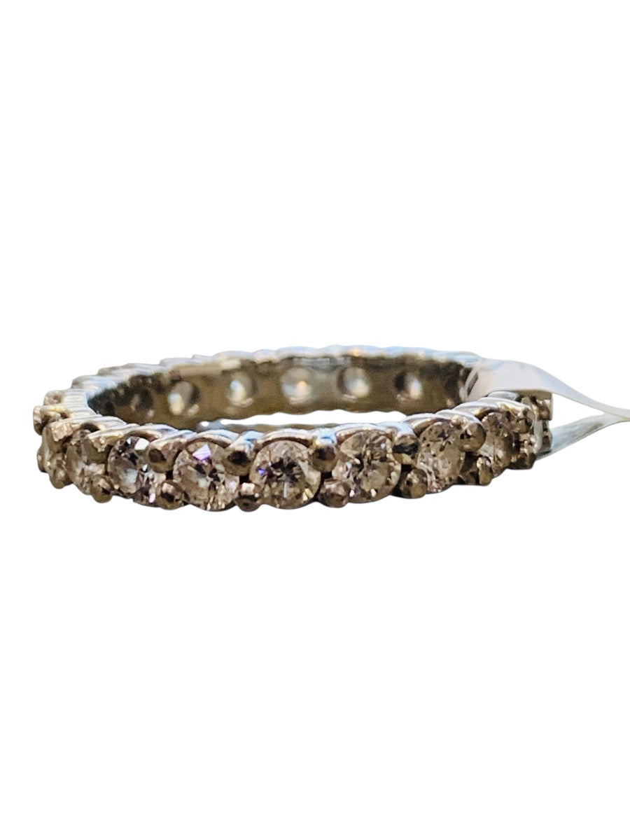 Platinum Lady's Wedding Eternity Band Lab Grown Diamonds 1.6 CTW