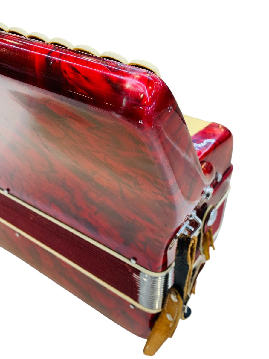 Scandalli 2 Reed Student Accordion L804/146 - Red (PLEASE READ)