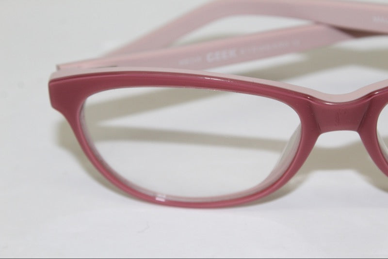 Geek Meow Eyeglasses Frames Optician Sample Glasses 53-16-142 Mauve