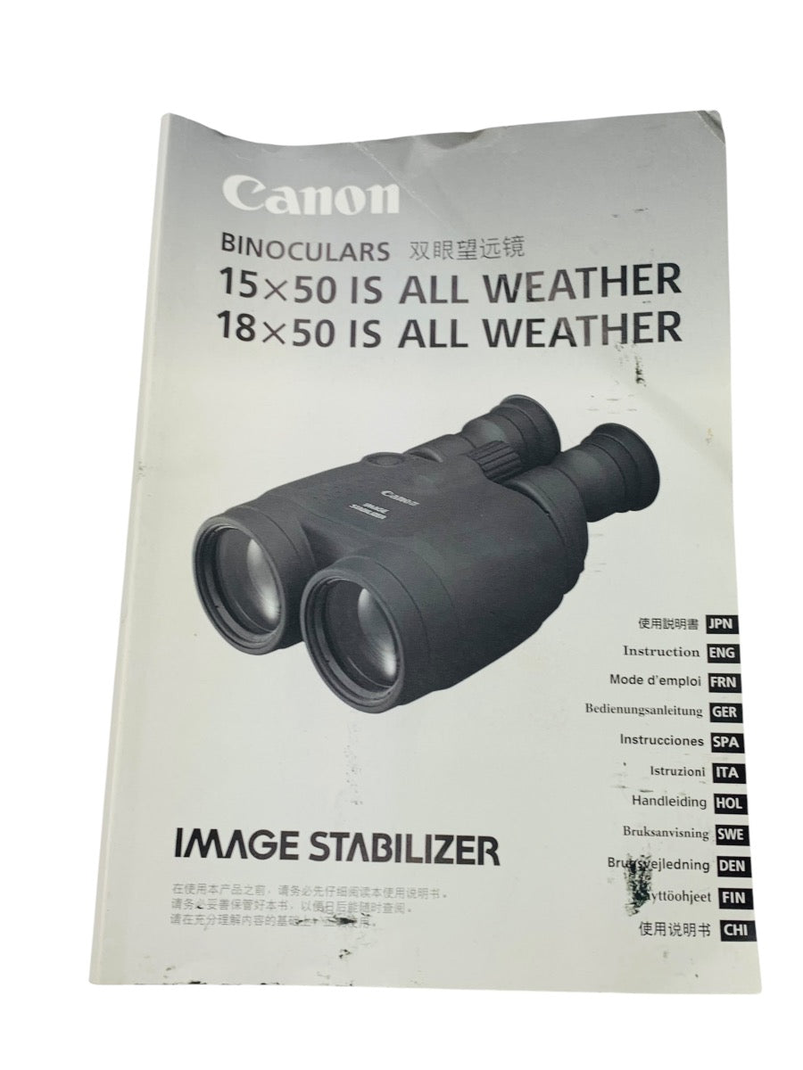 Canon Image Stabilizer 18x50 IS UD 3.7 Degrees All Weather Binoculars (Read)