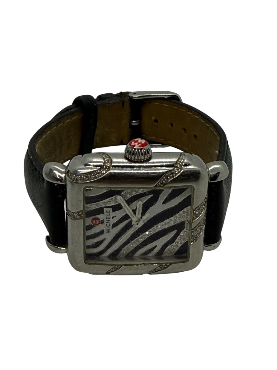 Michele Deco Safari Zebra MW06T01F7922 0.38CTW Swiss Quartz Watch