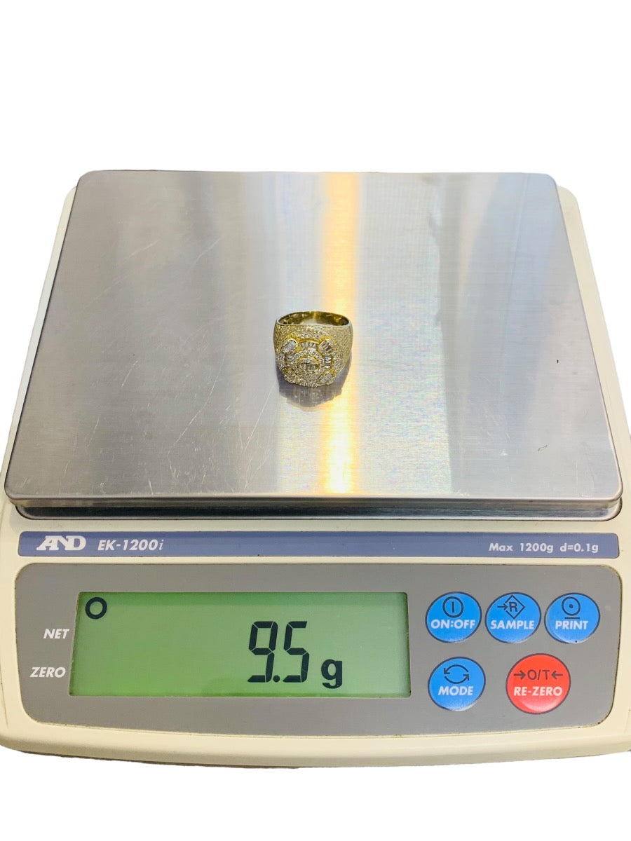 14K Yellow Gold Gentleman's Diamond Ring 9.5 Grams | 4.31 CTW |