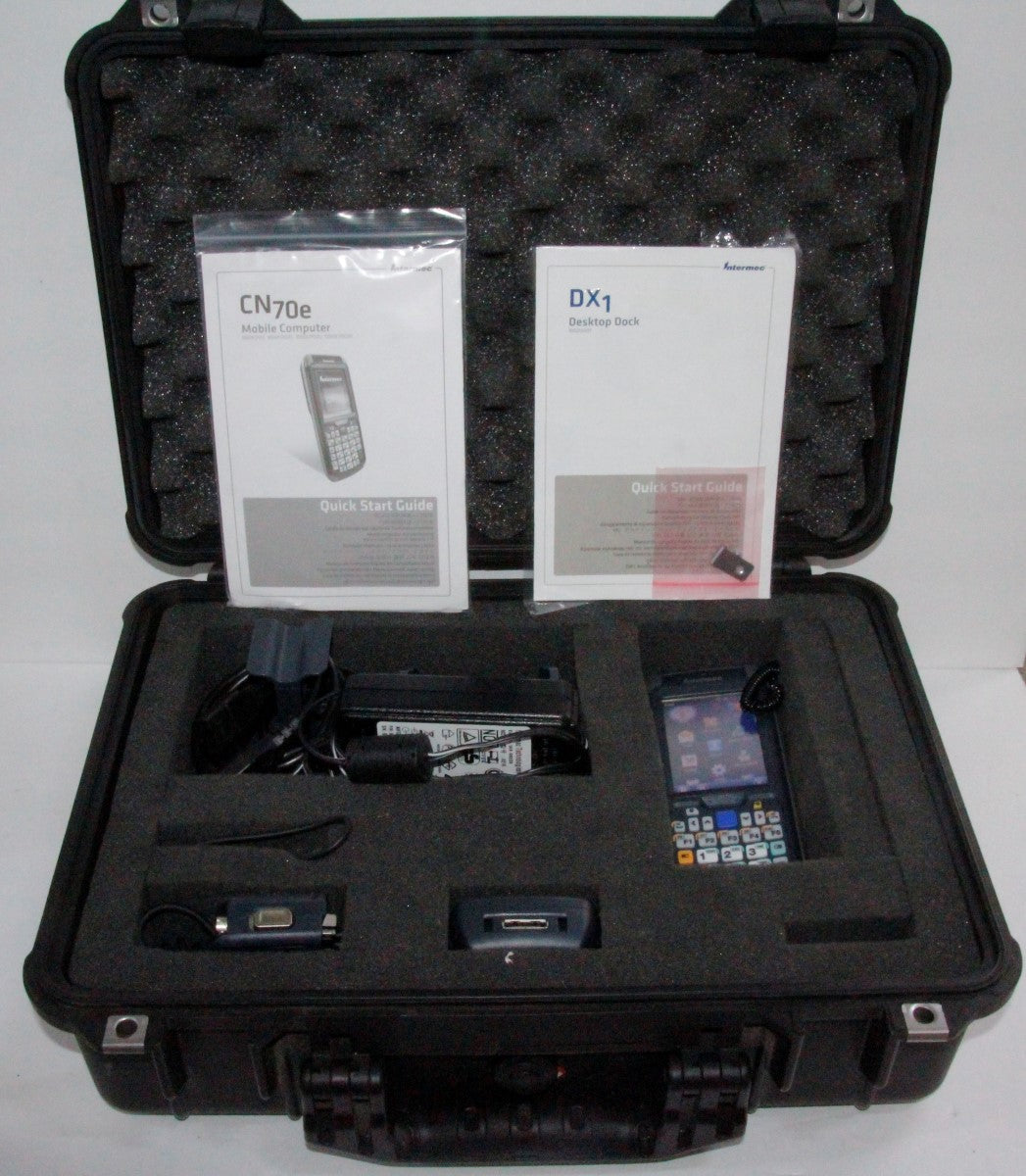 INTERMEC CN70e Model 1000CP02 Mobile Computer w/ Pelican Case & Accessories