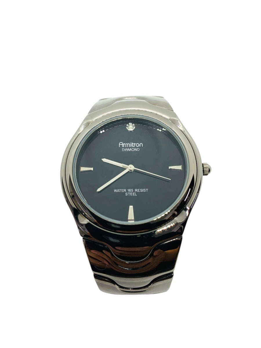 Armitron Y121E Watch Black Steel Color