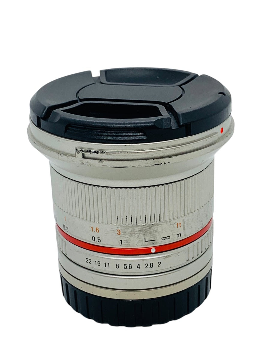 Rokinon 12mm 1:2.0 NCS CS Camera Lens- Silver