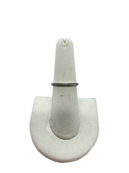 14K White Gold Lady's Ring 11 Dias | 0.40 CTW | 3.4 Grams | Size 7.5