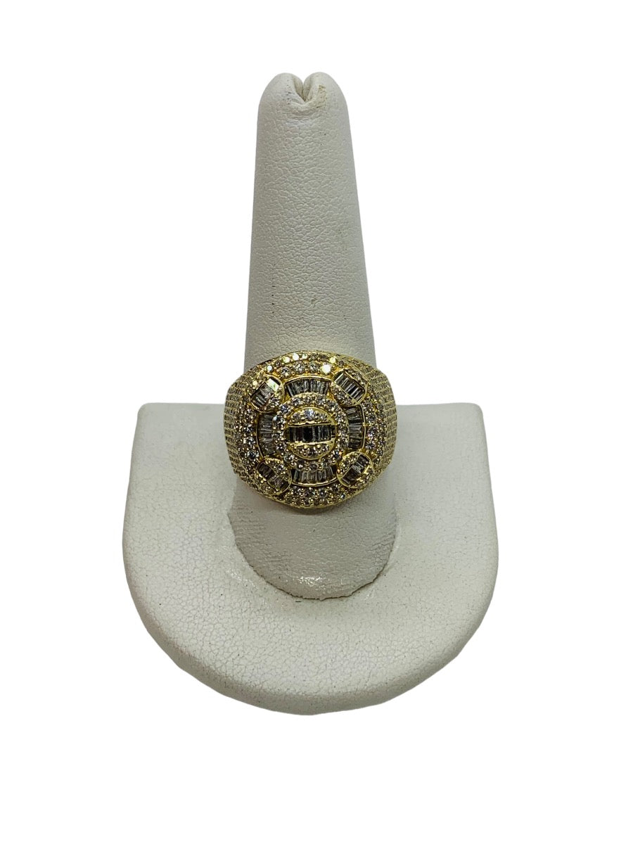 14K Yellow Gold Gentleman's Diamond Ring 9.5 Grams | 4.31 CTW |
