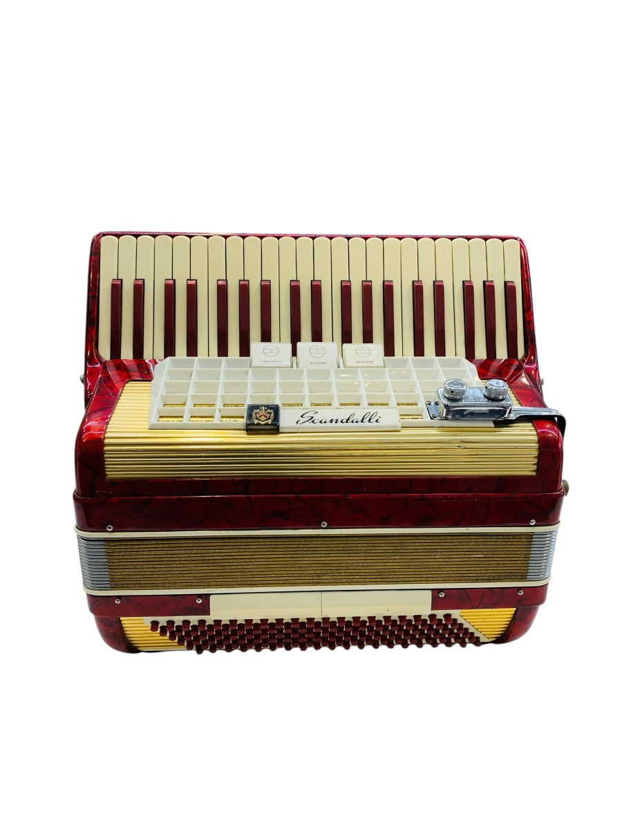 Scandalli 2 Reed Student Accordion L804/146 - Red (PLEASE READ)