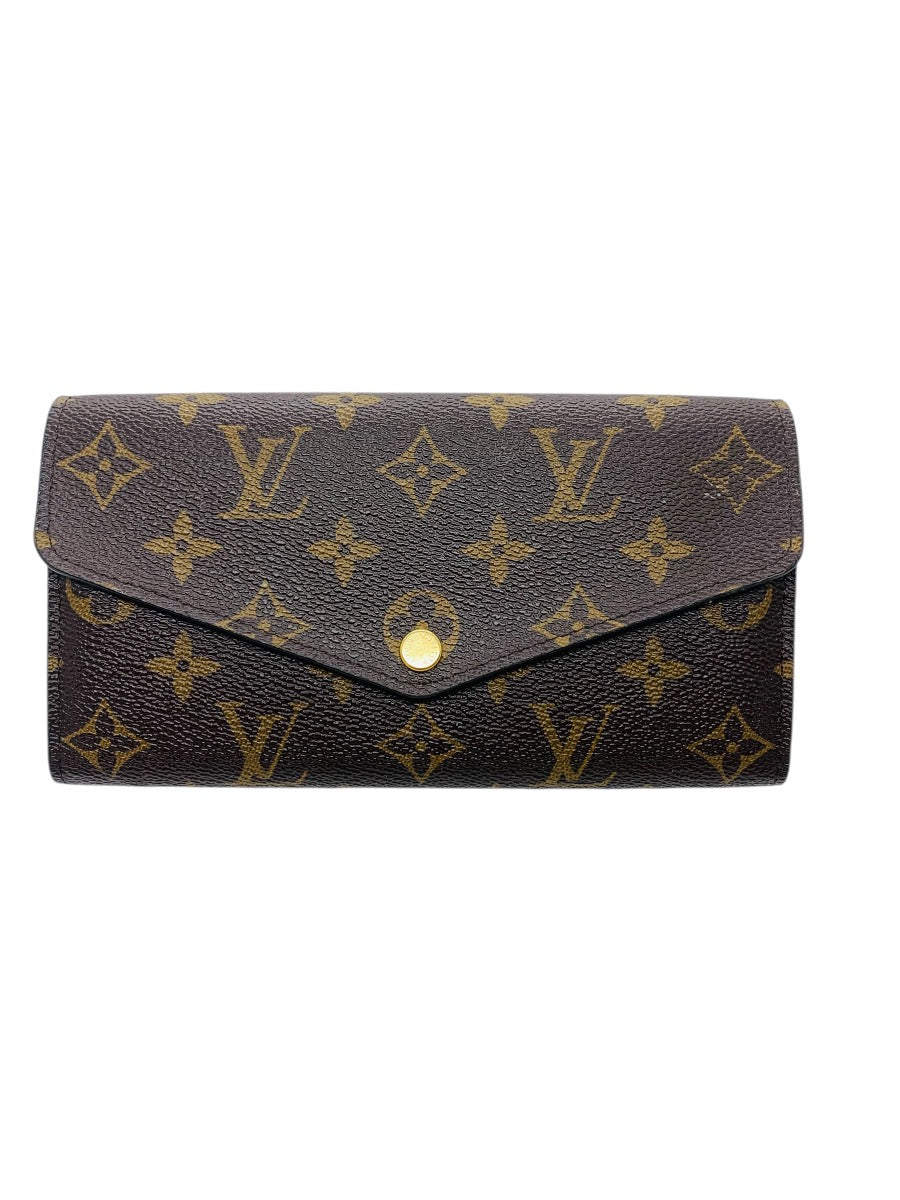 Louis Vuitton LV Monogram Coated Canvas Sarah Wallet