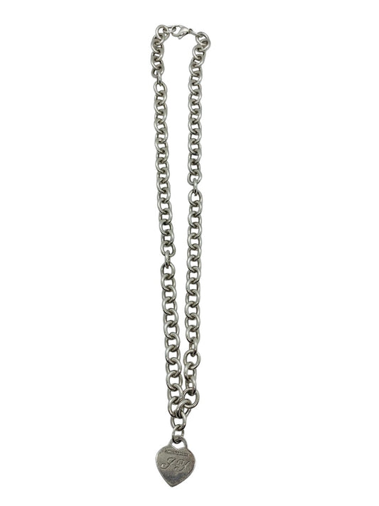 Tiffany & Co .925 "Please Return To Tiffany’s" Heart Tag Necklace 19"