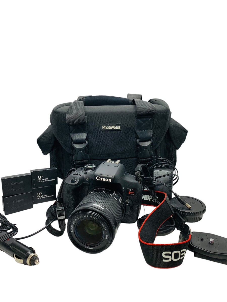 Canon EOS Rebel T6i DSLR DS126571 with Canon EFS 18-55mm 0.25/0.8ft Macro Lens