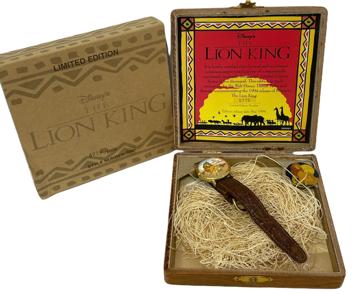 Disney Lion King Quartz Watch Limited Edition 0770/5000 Japan Movement