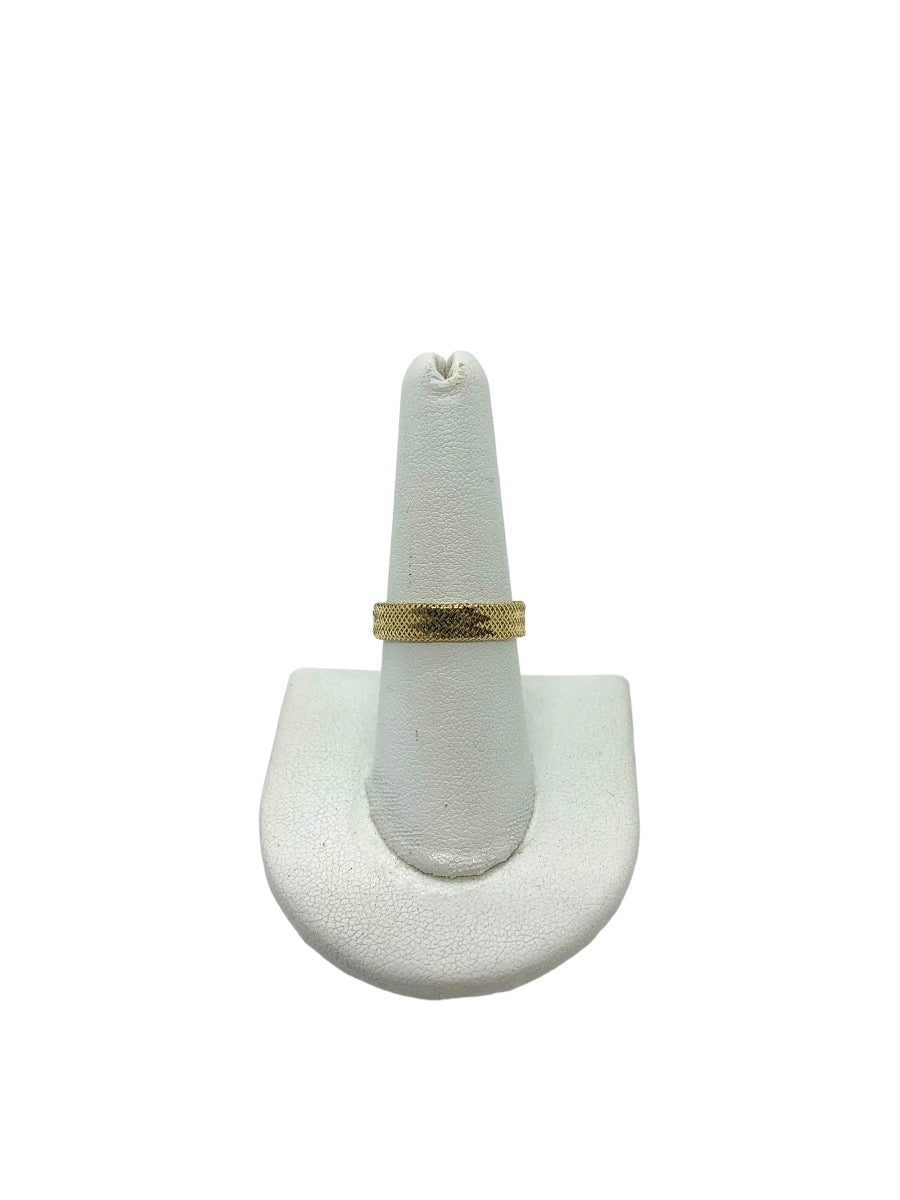 14K Yellow Gold Lady's Mesh Ring | 0.5 Grams | Size 7.5