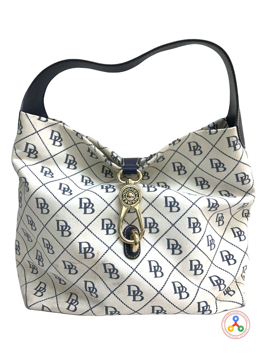 Dooney & Bourke Checkered Medium Lady's Bag "DB" Quilted 12"x 12"x 5"