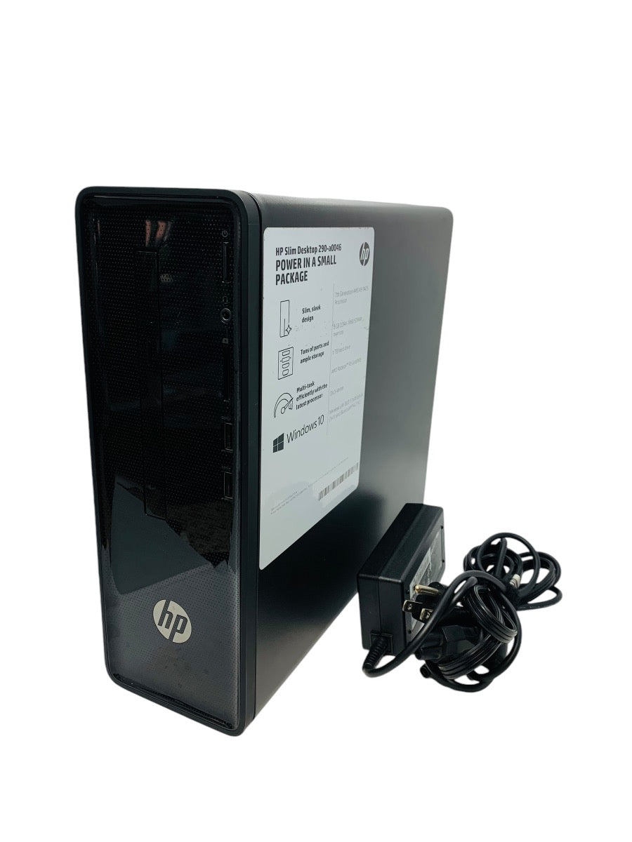HP Slim Desktop 290-a0046 7th Gen AMD A9-9425 | 8GB Ram | 1TB HDD