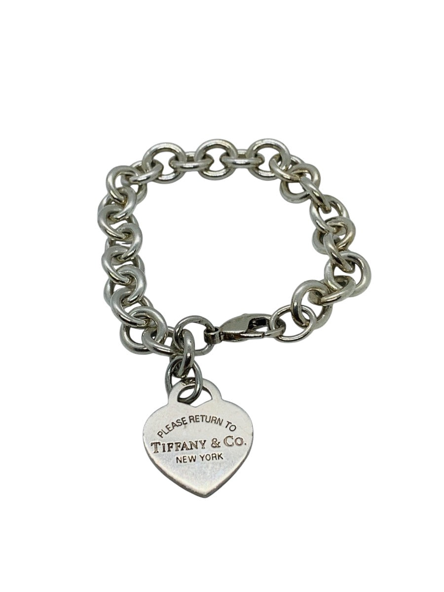 Tiffany & Co .925 Return To Tiffany Heart Charm Bracelet Size 7" \ 35g