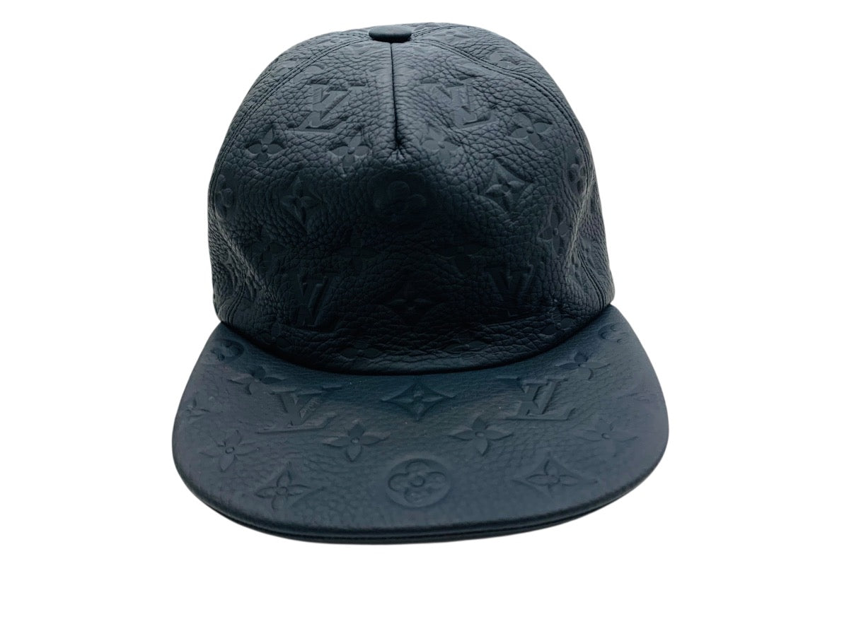Louis Vuitton Monogram Leather Embossed Black Cap MP2320