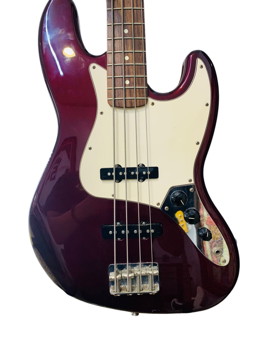 Fender 2005 Jazz Bass 4-String Bass Midnight Wine Made in Mexico Electric Bass