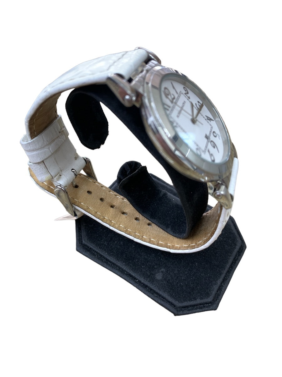 BCBGMAXAZRIA Stainless Steel Watch BG6037 White Band
