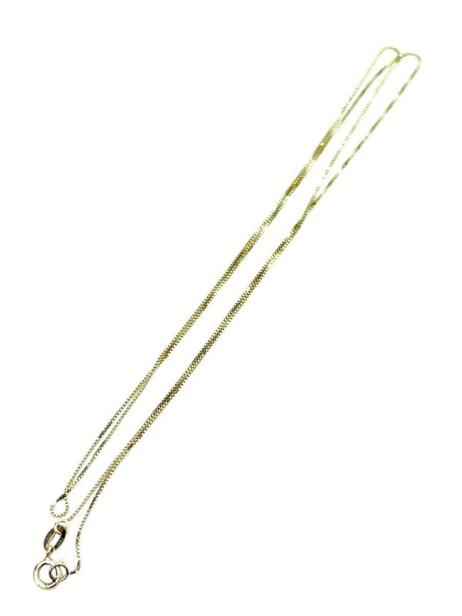 18" Inch 14K Yellow Gold Box Chain Necklace | 0.9g