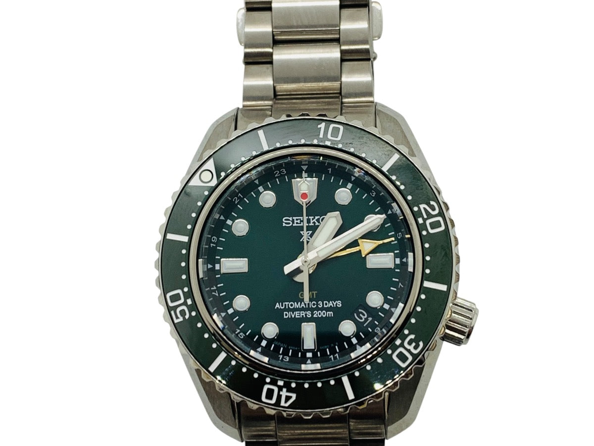Seiko GMT Prospex Automatic 200m Divers Watch 6R54-00D0 42mm Green