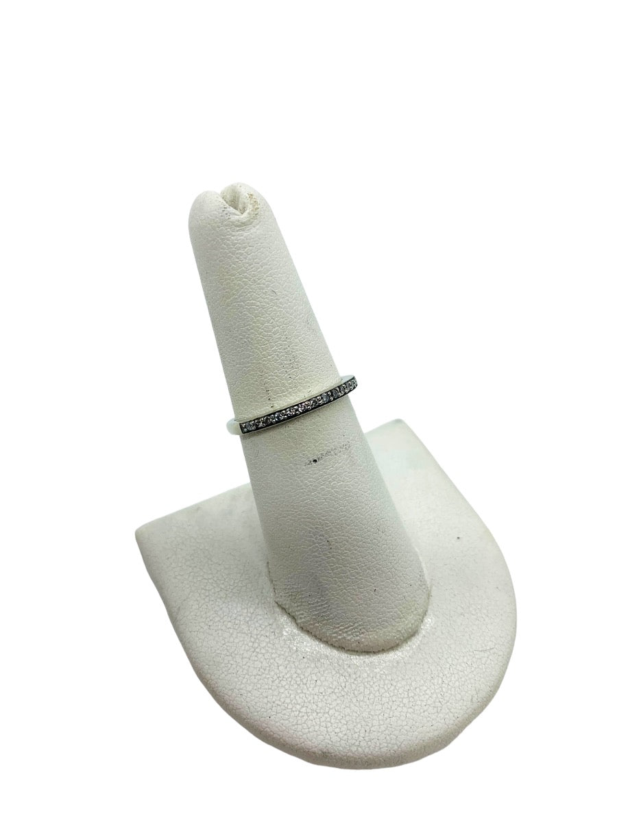 14K White Gold Lady's Ring 11 Dias | 0.40 CTW | 3.4 Grams | Size 7.5