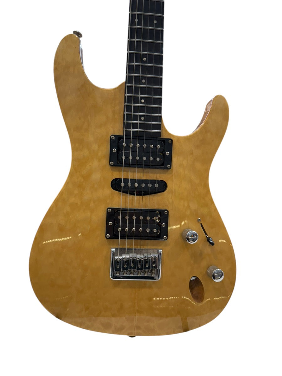 Optek Fretlight 400 Series Strat Style Electric 6 String Guitar Maplewood Color (Rare)