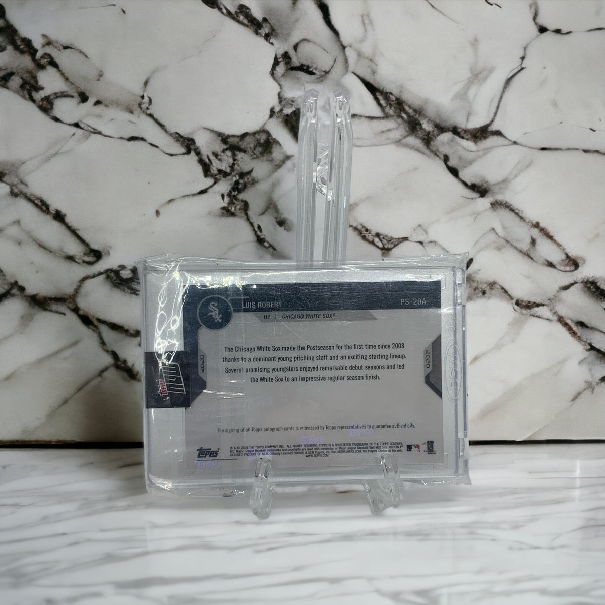 2020 Topps Now Postseason Luis Robert White Sox Wild Card Auto PS-20A