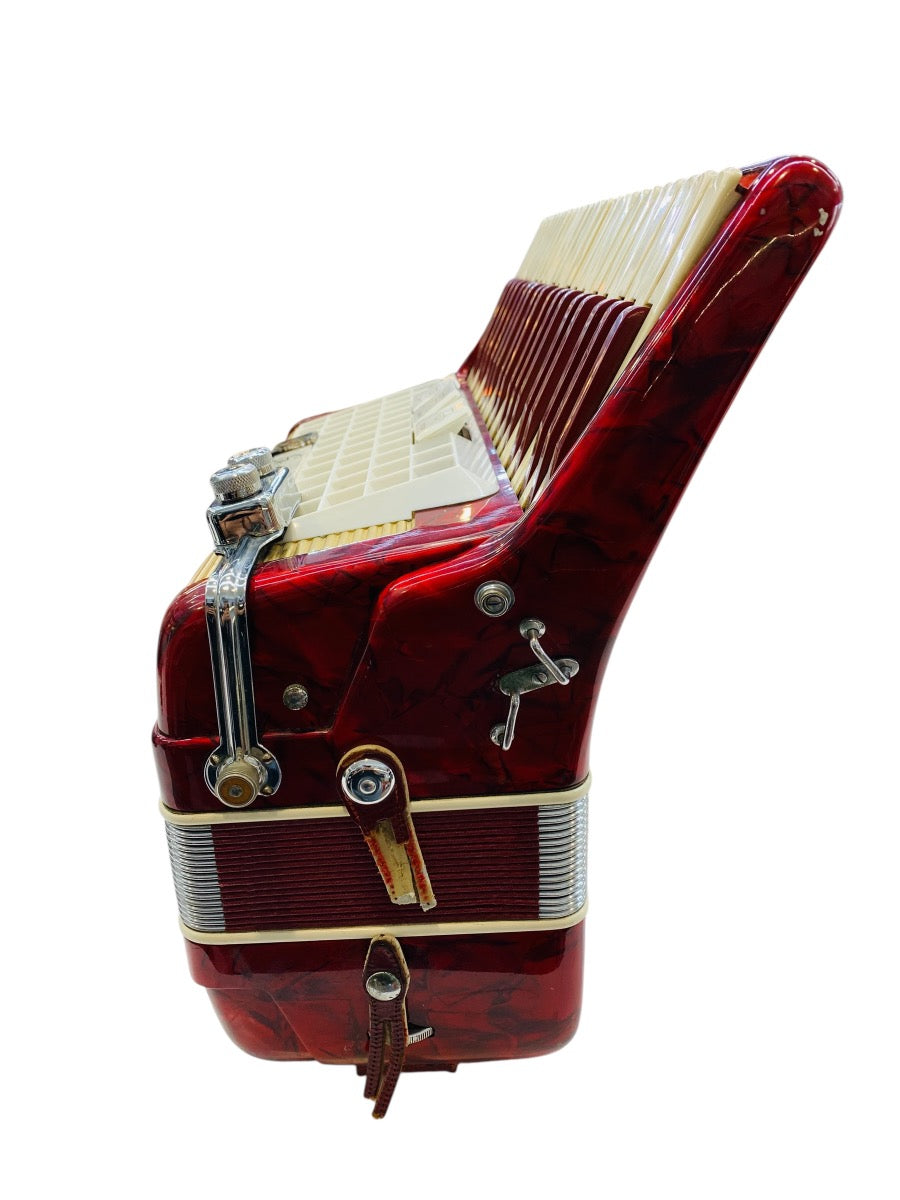 Scandalli 2 Reed Student Accordion L804/146 - Red (PLEASE READ)