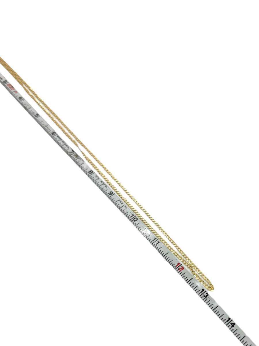 10K Yellow Gold Flat Curb Chain - 2.5mm Width - 26" in. Length - 4.7g