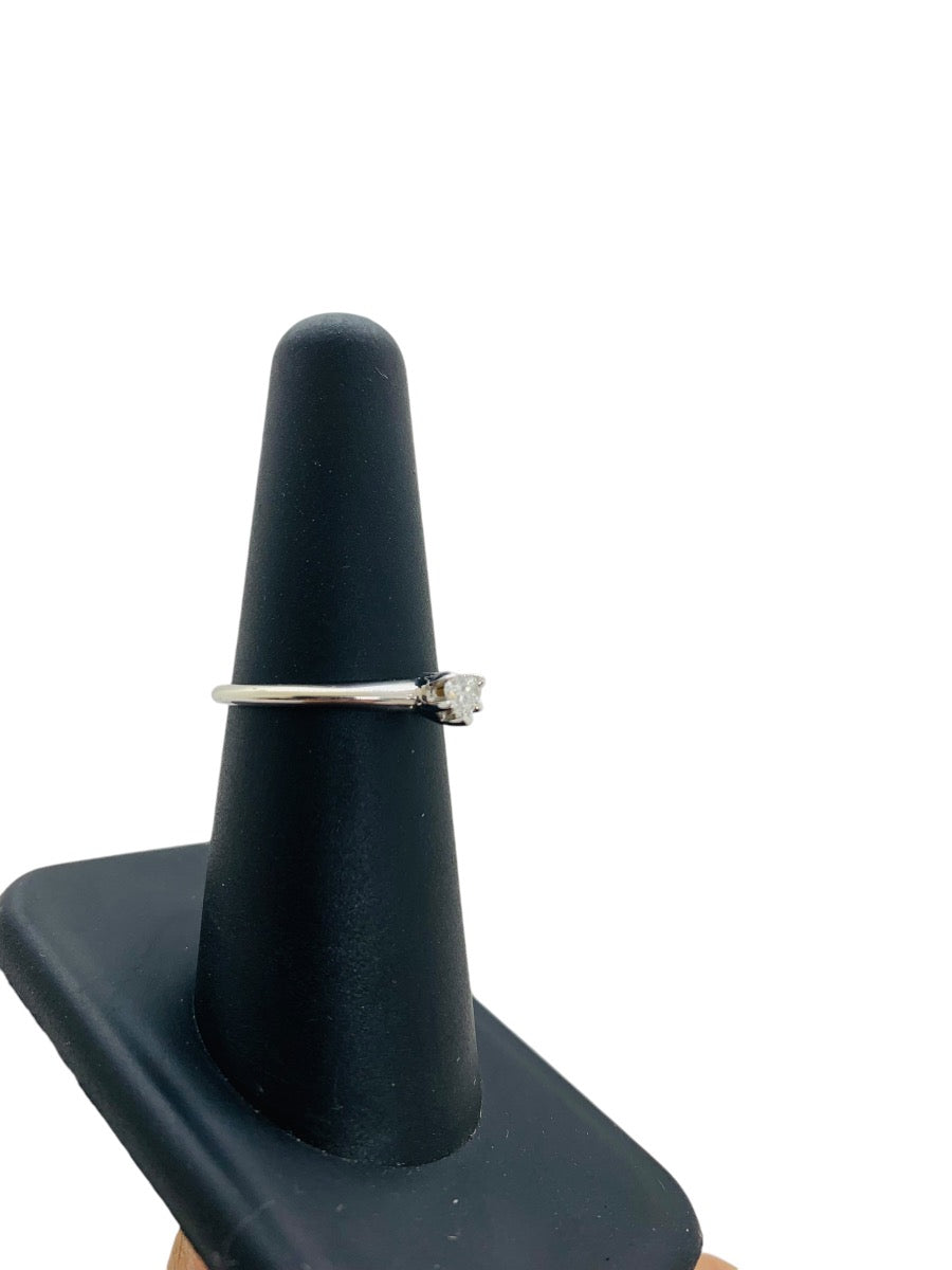 14K White Gold Lady's Promise Heart Diamond Ring .10 CTW | 1.8g | Size 6