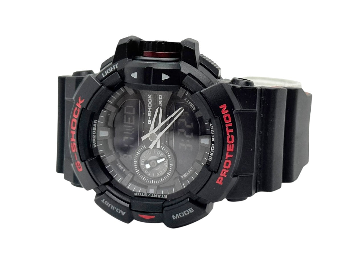 Casio G-Shock Analog Digital Black/Red Resin GA-400HR Mens Watch