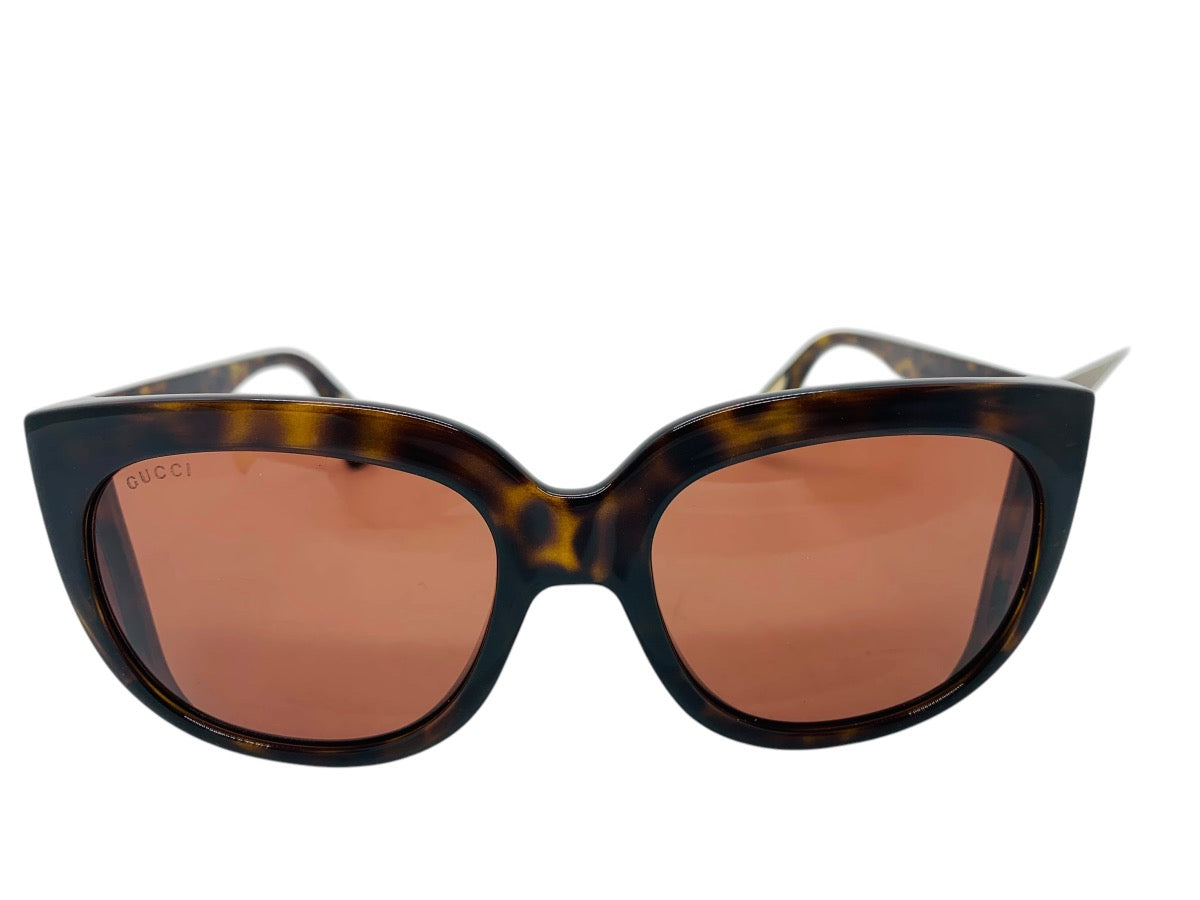 Gucci GG0468S Havana Brown Lady's Sunglasses 57-19 140 W/ Case Made In Italy