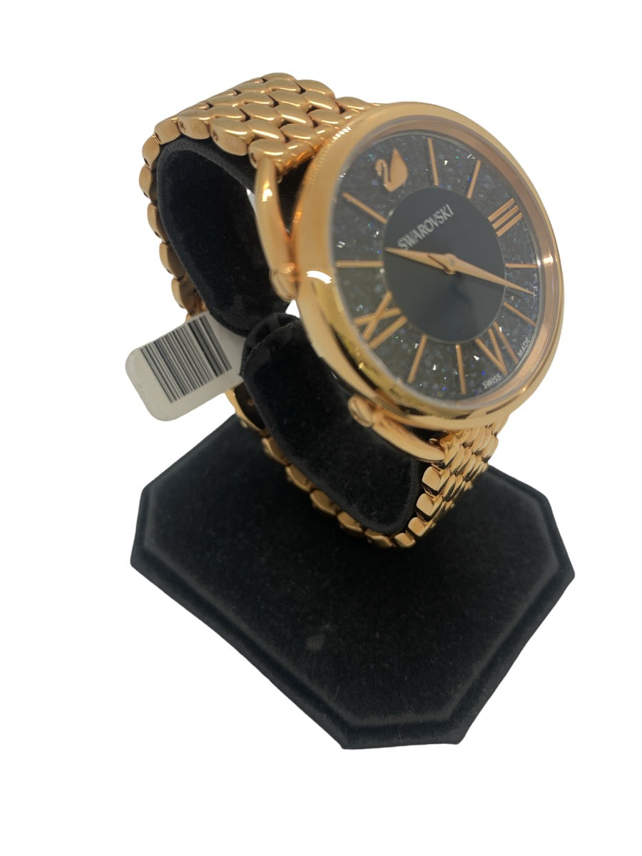 Swarovski Women's Crystalline Glam Quartz Watch - Rose Gold / Black - 35mm