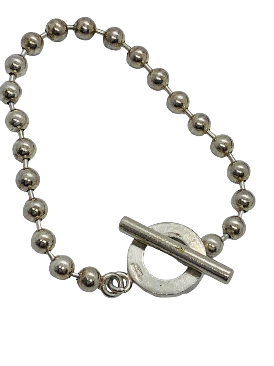 Gucci Sterling Silver Boule Chain Toggle Bracelet 14.9 Grams | 4.7mm Width | 7"